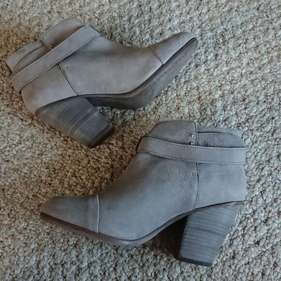 Rag & Bone Harrow Suede Ankle Boot Granite Gray size 37 - Picture 3 of 12
